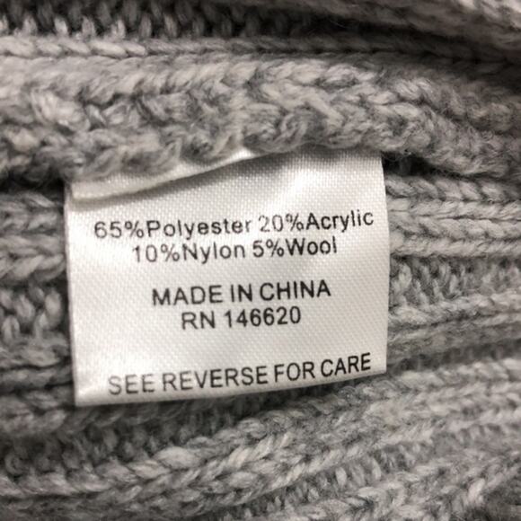 7 Seasons Fringe Detail Cardigan Silver Gray Medium NWT - Picture 7 of 8